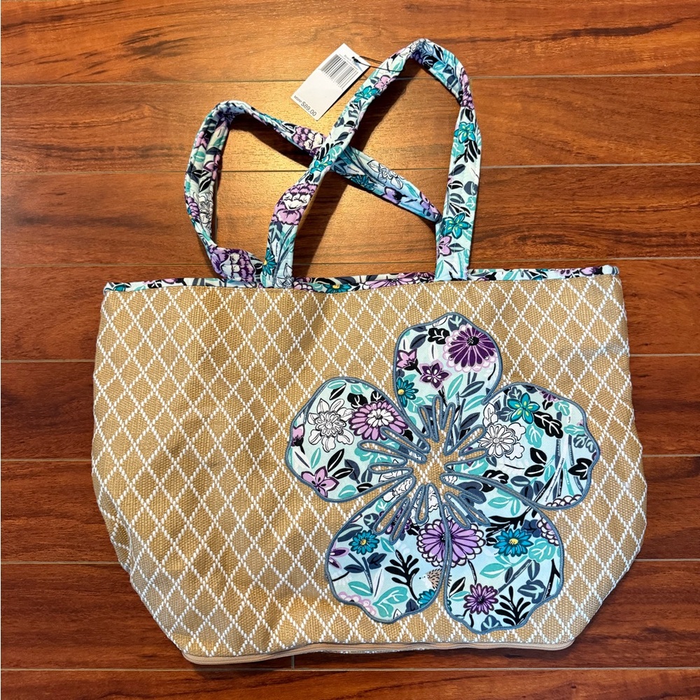 Vera Bradley Floral Patterned Beach Tote Bag